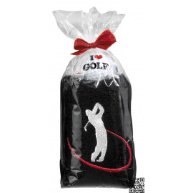 TOALLA CON GOLFISTA SWING
