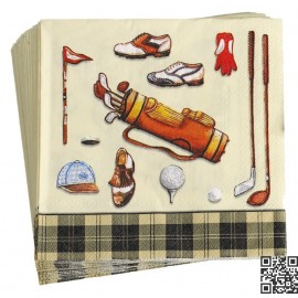Servietten Golf Classics cream