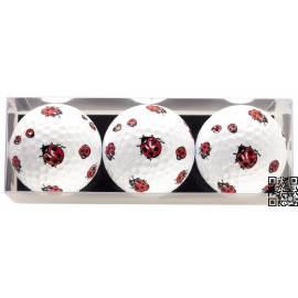 Tres bolas - motivo Mariquitas