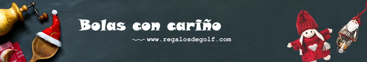 Bolas de golf con carino personalizados en pack de regalo