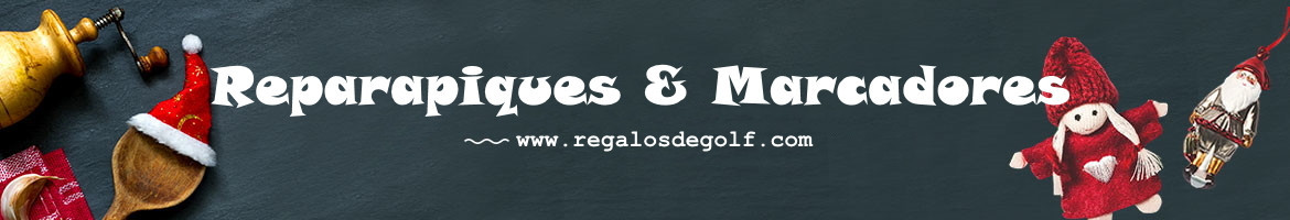 Reparapiques o areglapiques marcadores de bolas de golf en envase de regalo
